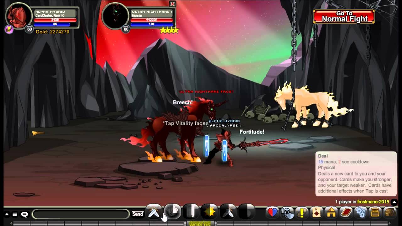 AQWorlds Ultra Nightmare Frostmane Defeated