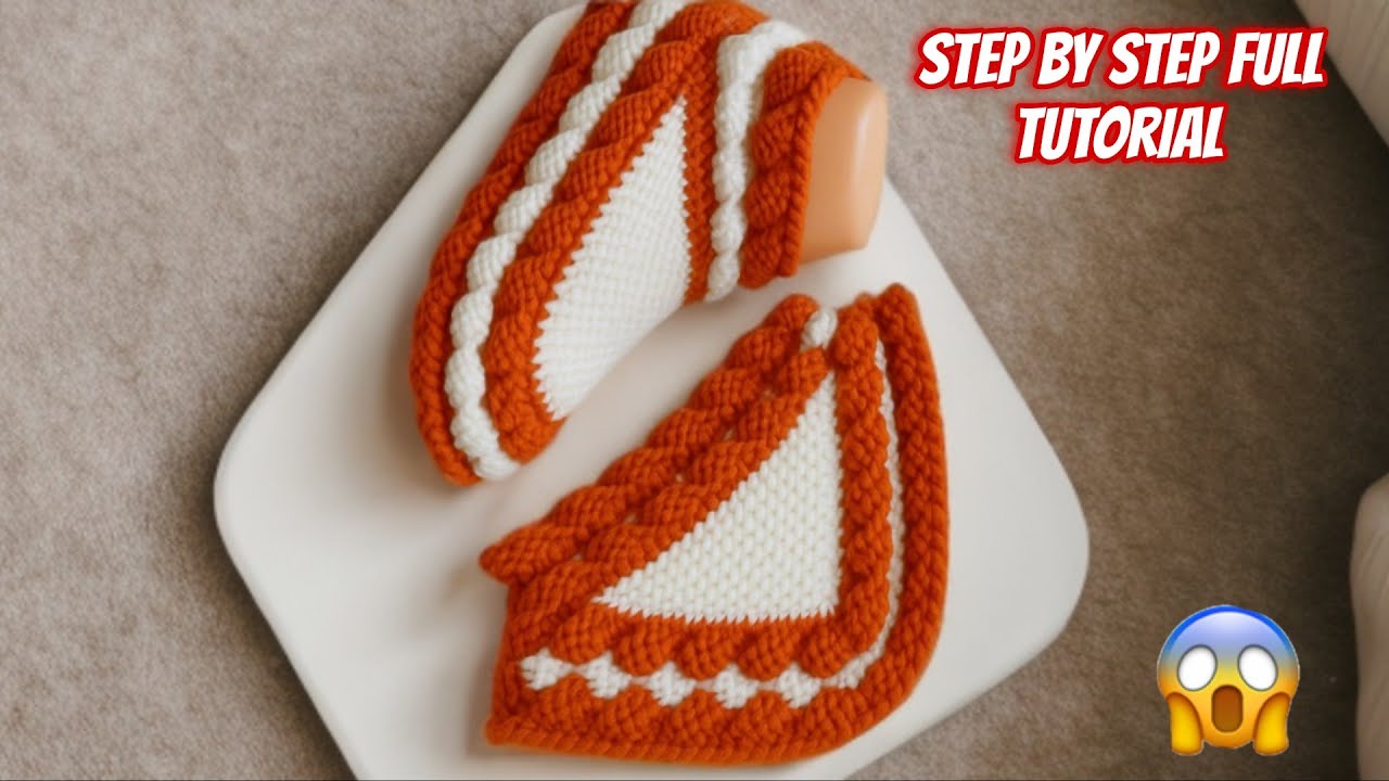 Step by Step tutorial Of this fabulous shoe must watch | Must watch 😍 Elegant knitting shoe