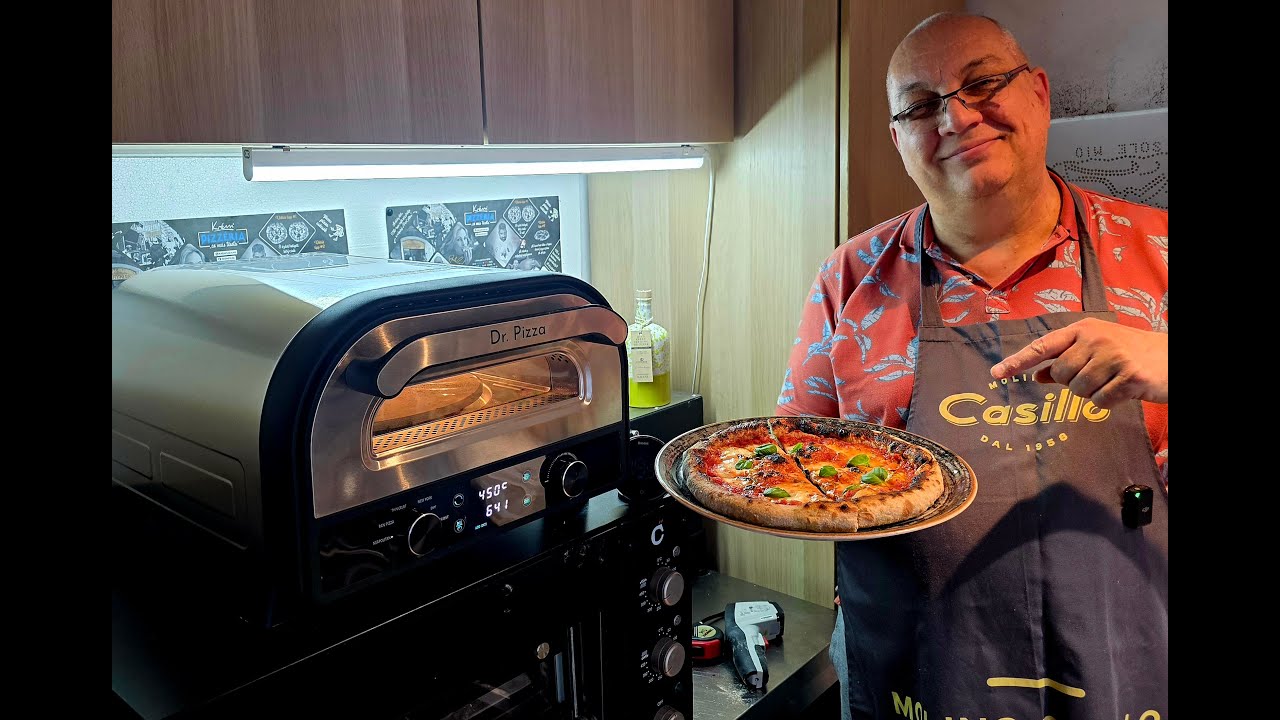 Új belépő kategóriás árú pizzakemence teszt Dr.Pizza Rothello Forgózsámolyos Elektromos pizzasütő!