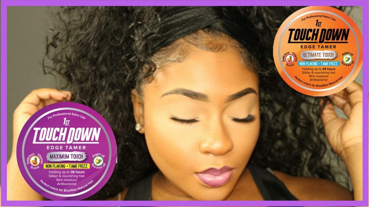 BEST Edge Control for 4C Hair! | 1st Touch Down Edge Control!
