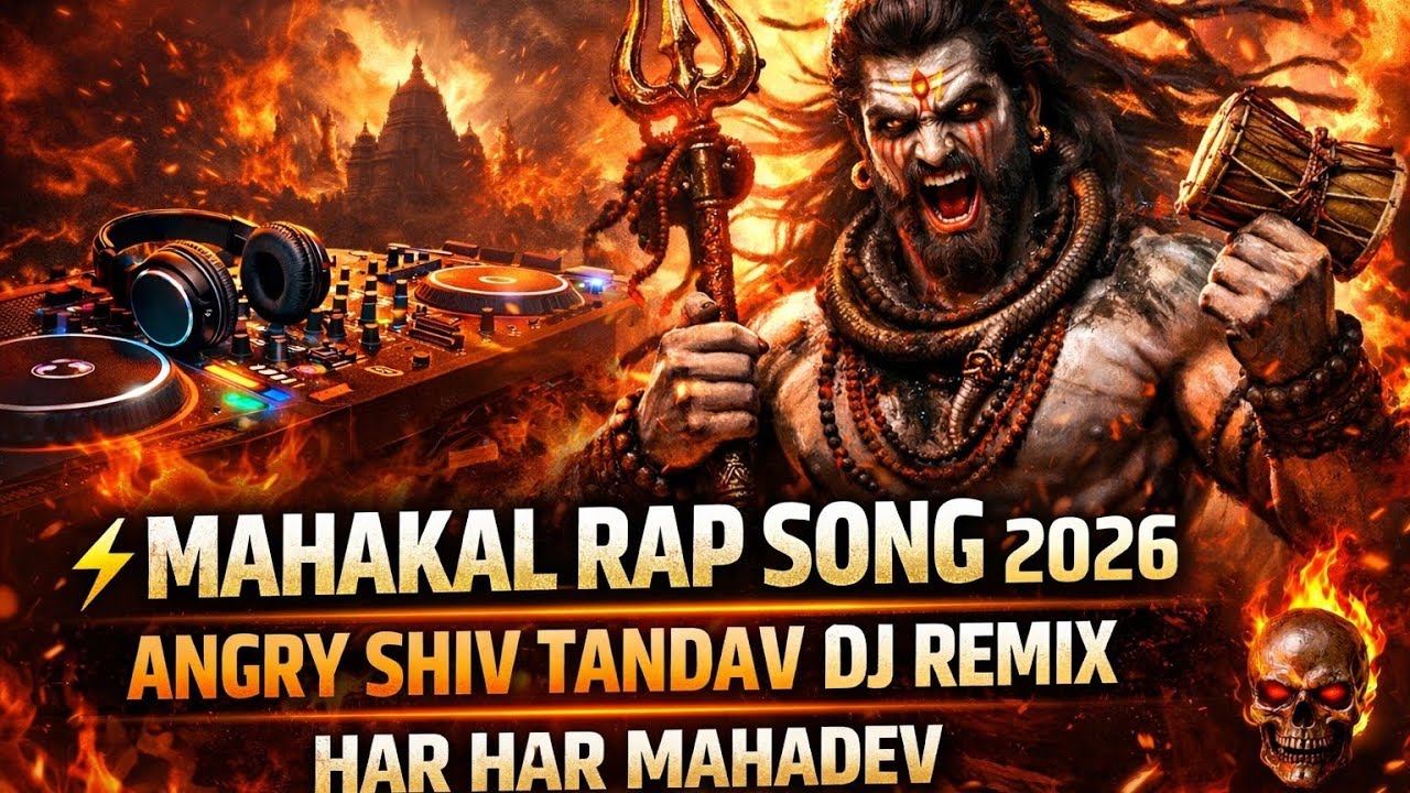 ⚡ Mahakal Rap Song 2026 | Angry Shiv Tandav DJ Remix | Har Har Mahadev