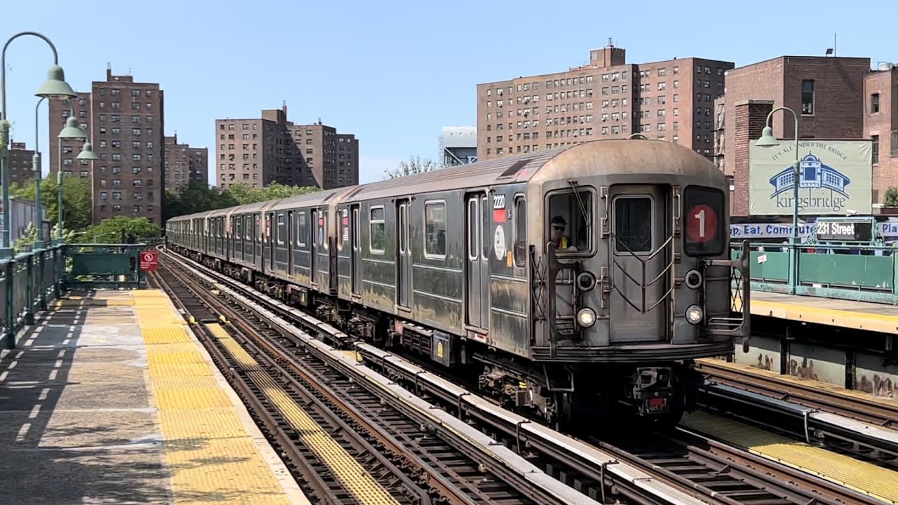IRT Broadway: R62 & R62A (1) trains + R62A Yard Move @ 231st Street
