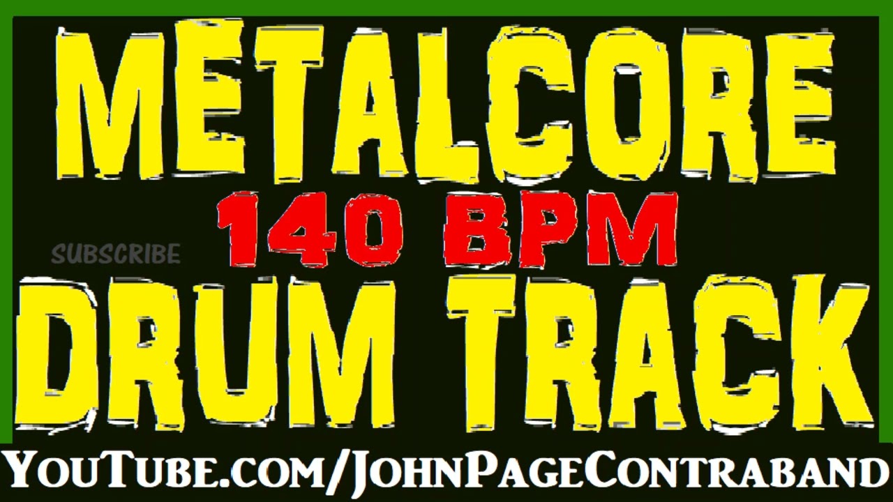 Metalcore Drum Track 140 bpm FREE Beat Metal Backing for Guitar