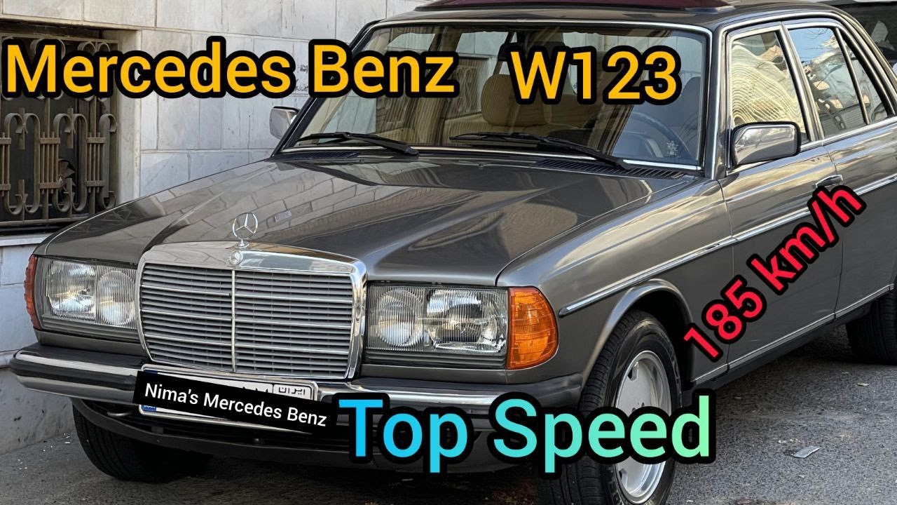 Mercedes Benz w123 230E top speed 185km/h