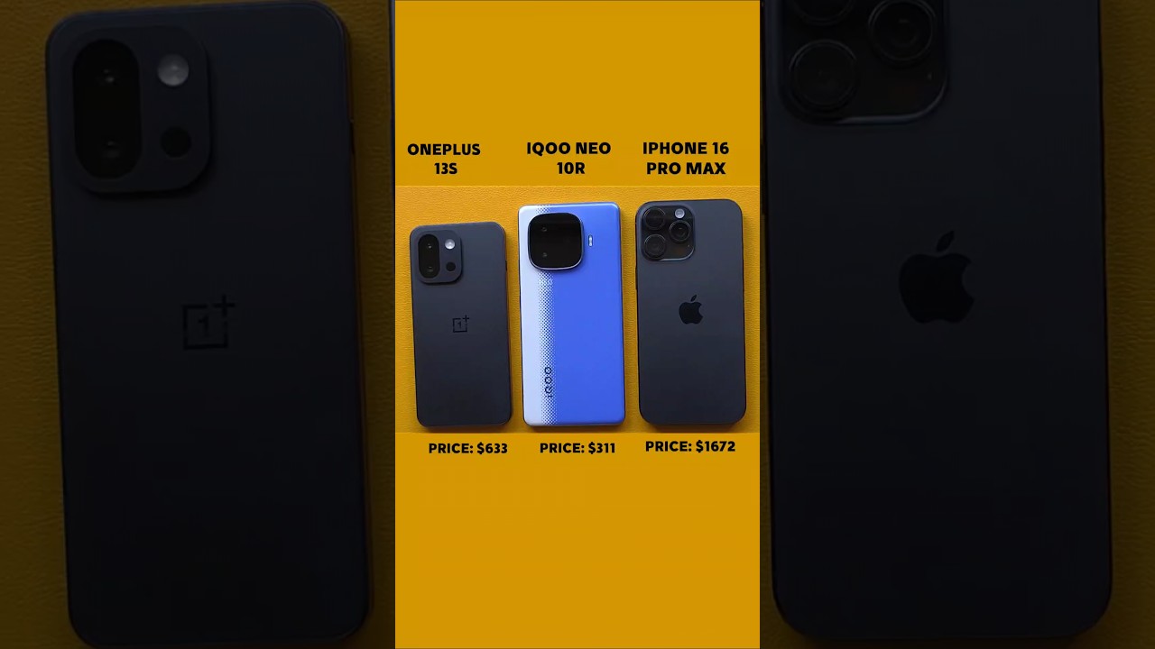 iPhone 16 Pro Max vs OnePlus 13S vs iQOO Neo 10R &ndash; Who Wins the Speed Test?