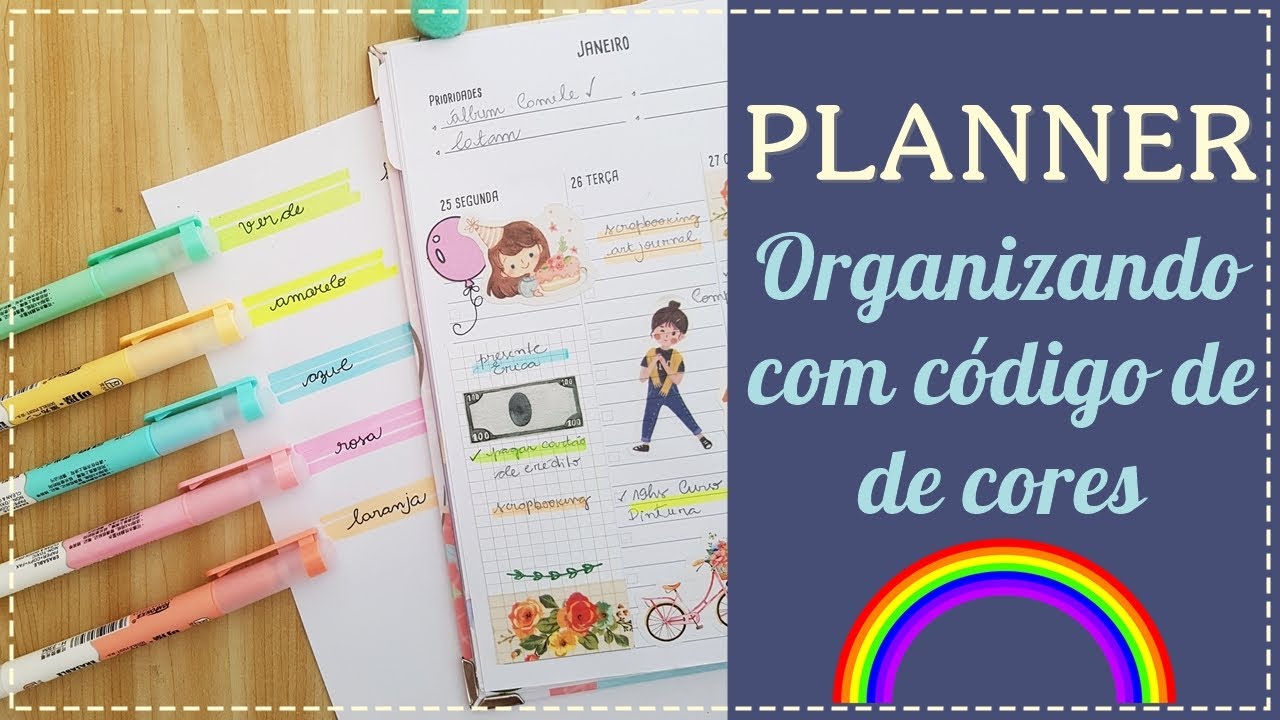 Planner: C&oacute;digo de Cores &ndash; Color Code