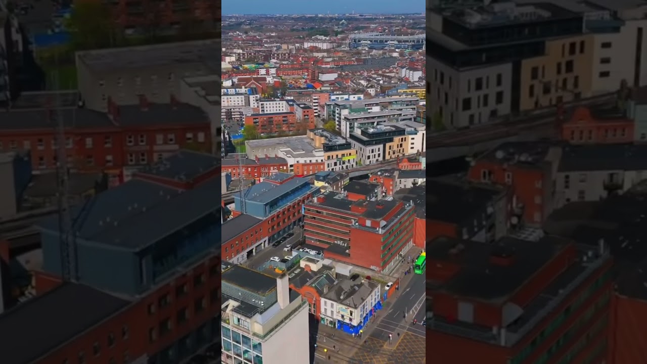 🍀 Dublin from Above: Stunning Aerial Drone View of Ireland&rsquo;s Capital! 🇮🇪✨