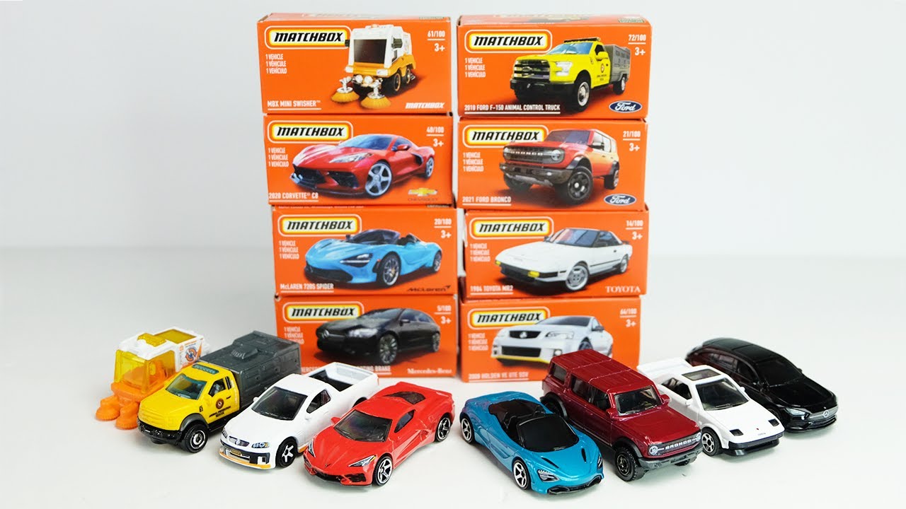 UNBOXING: Matchbox Power Grabs - C8 Corvette, Toyota MR2, CLA Shooting Brake, Mclaren 720s & More!