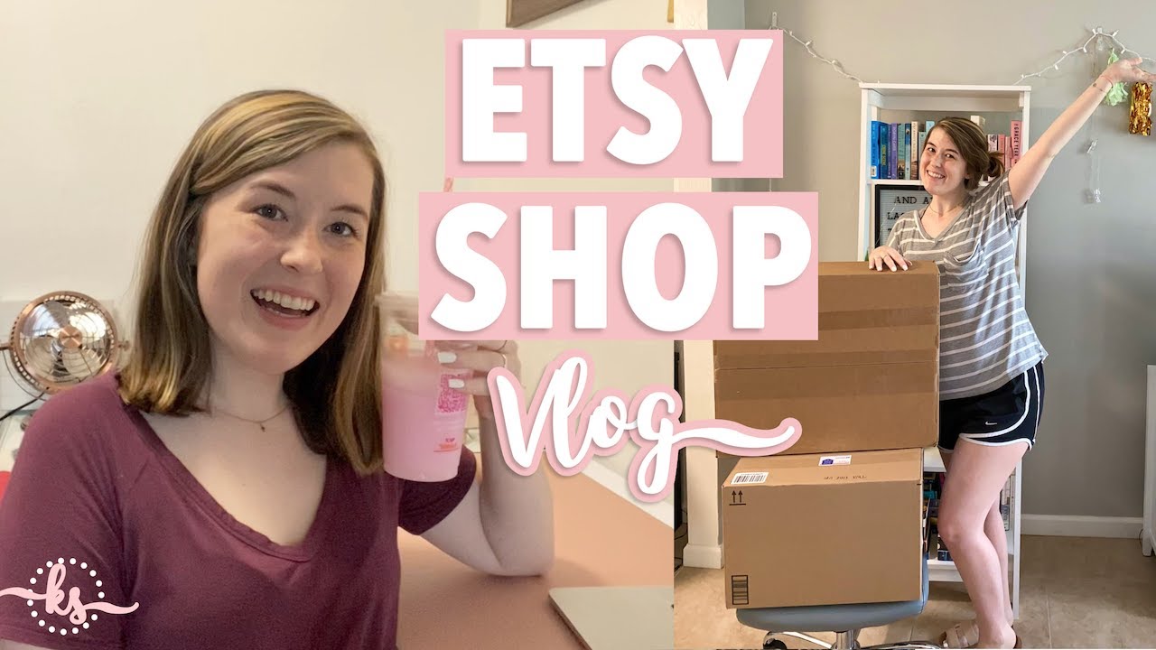Packing Etsy Orders + Re-Stocking Products | Etsy Shop Vlog
