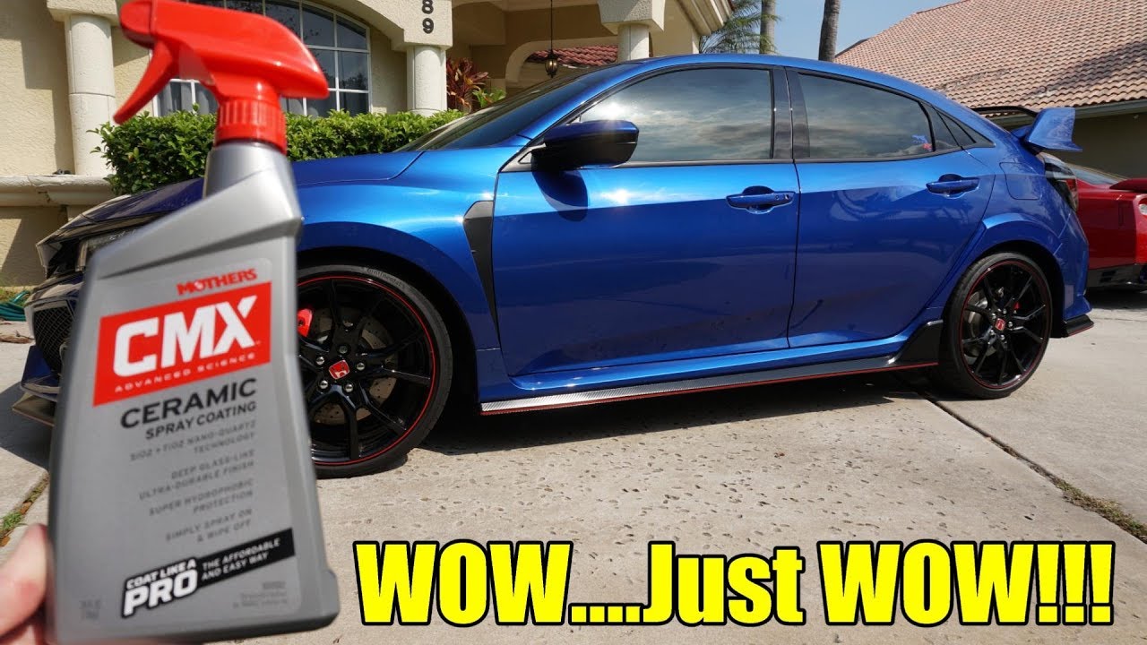 Обзор керамического напыления Mothers CMX. Honda Civic Type R 2019 года.