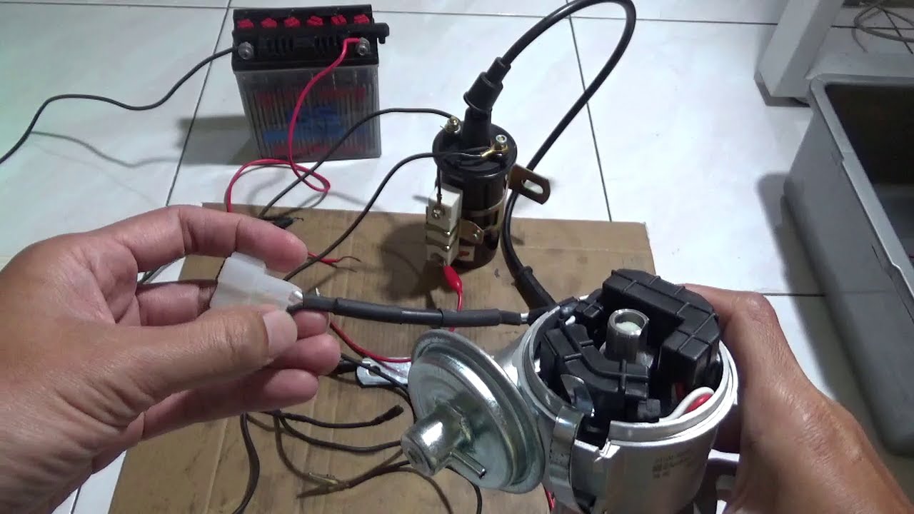 Rangkaian kabel delco cdi mobil suzuki katana