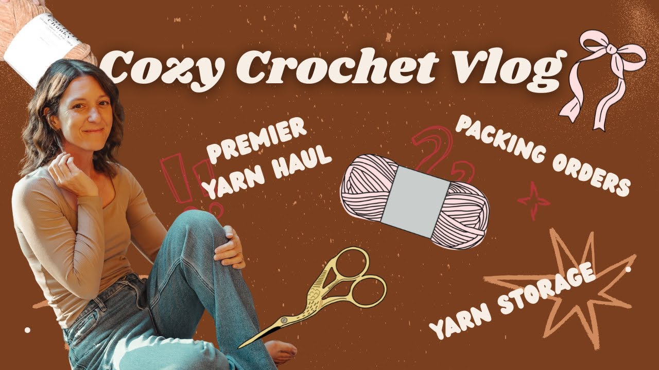 A Cozy Day in My Crochet Studio 🧶 | Yarn Haul, Organizing & Packing Orders