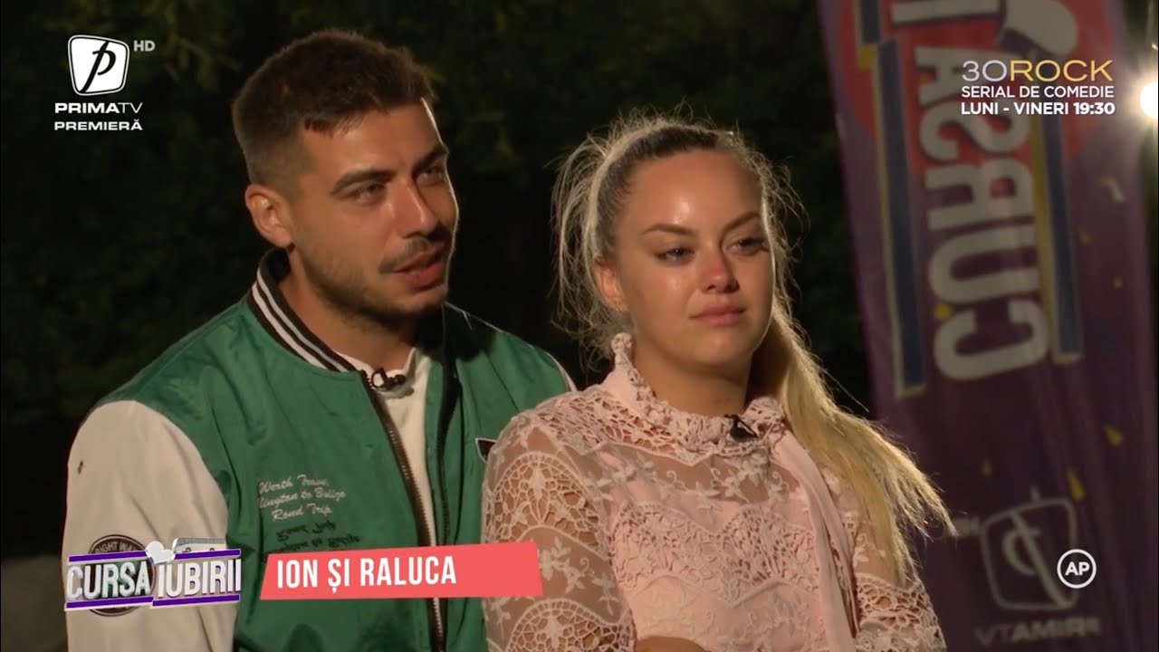 Raluca și Ion, primul cuplu eliminat din Cursa iubirii. Cum au reacționat după ce au pierdut proba