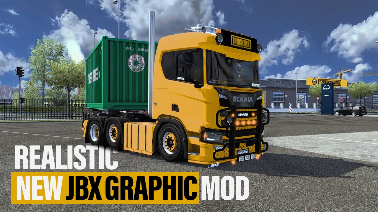 Test Run NEW JBX Graphic 2 v1.7.5.3 Mod in ETS2 1.43