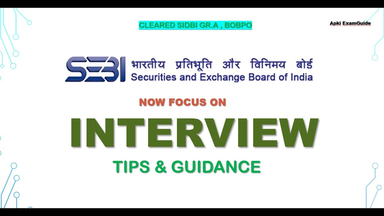 Important Tips to clear SEBI after the MAINS ||start now for Interview||SEBI gr.A || @apkiexamguide