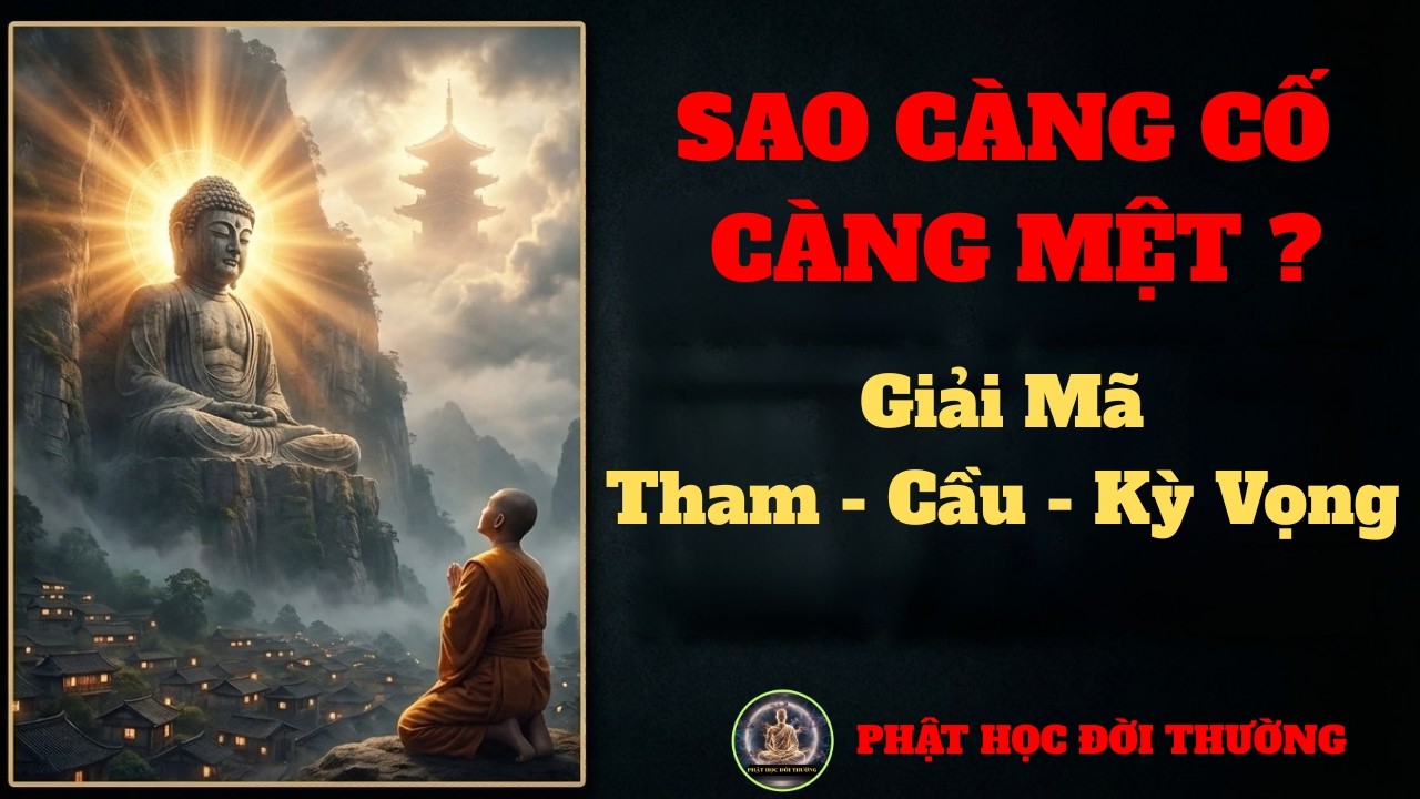 Vì Sao Càng Cố Gắng Càng Mệt Mỏi? Giải Mã Tham - Cầu - Kỳ Vọng | Phật Học Đời Thường