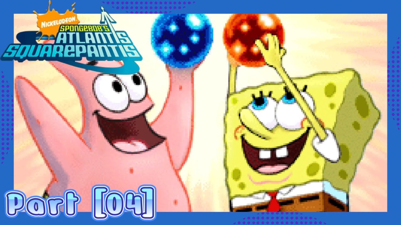 [Spongebob Atlanis Squarepants !Hard! Walkthrough] Part 04: [Crystal Caves and the blue jewl]