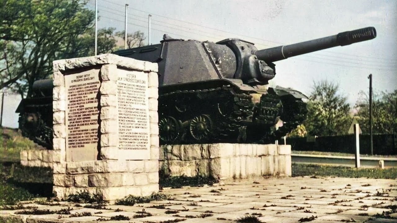 Historia Dukli - odc. 2 - Powojenna Dukla. Widok na... (fotografie koloryzowane)