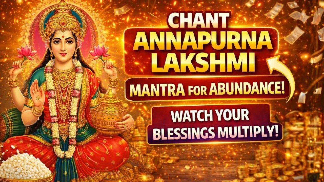 ANNAPURNA LAKSHMI HARMONY MOOLA MANTRA 🌾 | Attract Food, Prosperity & Family Harmony