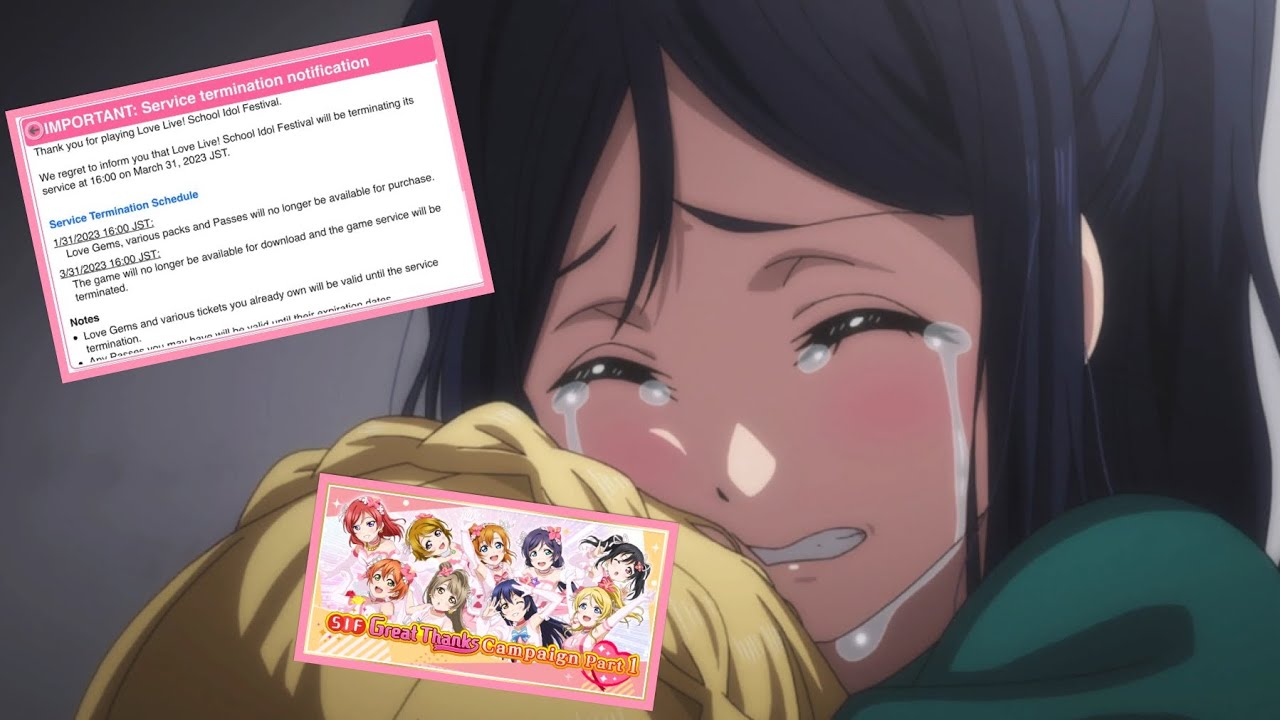 With great sorrow… Love Live School Idol Festival