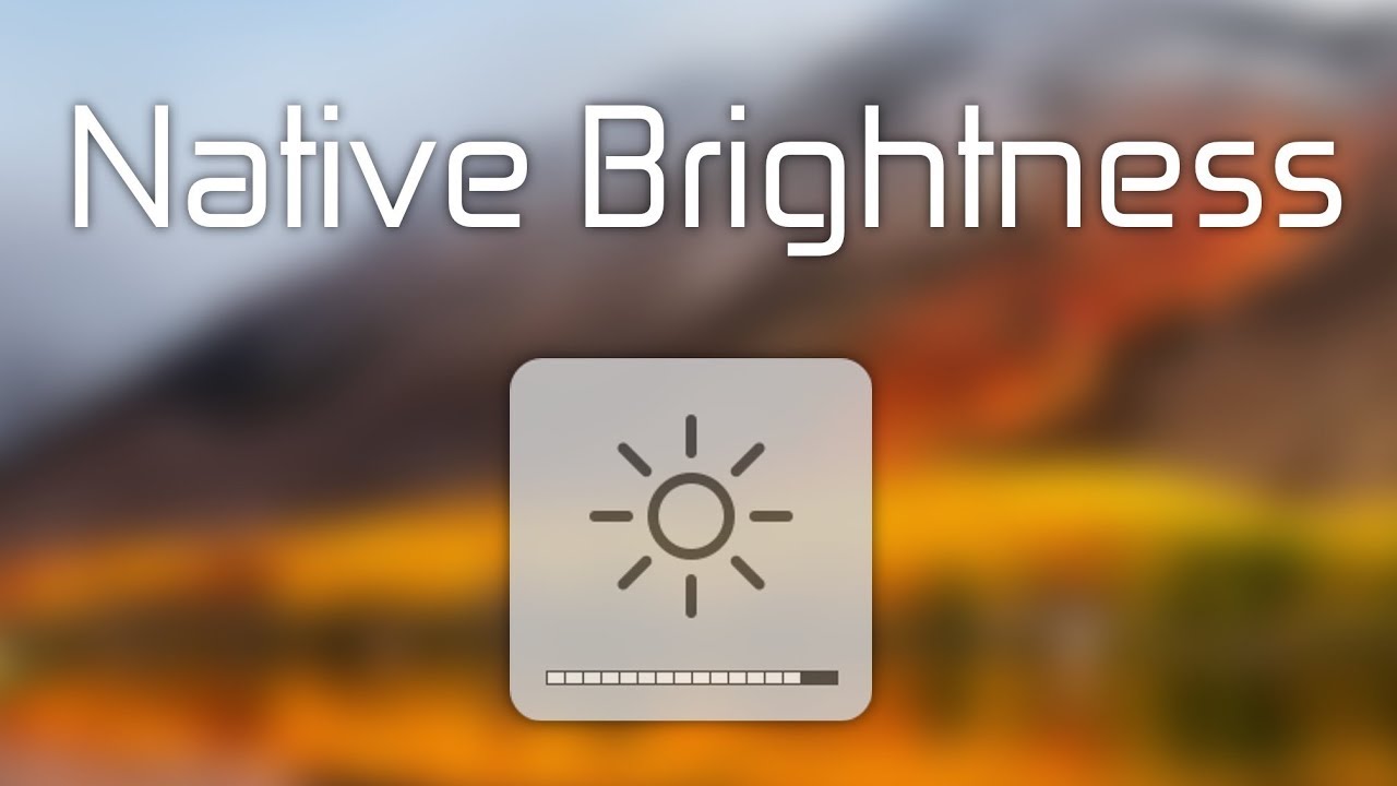 Как менять яркость на втором мониторе в macOS? Как управлять яркостью на hackintosh?