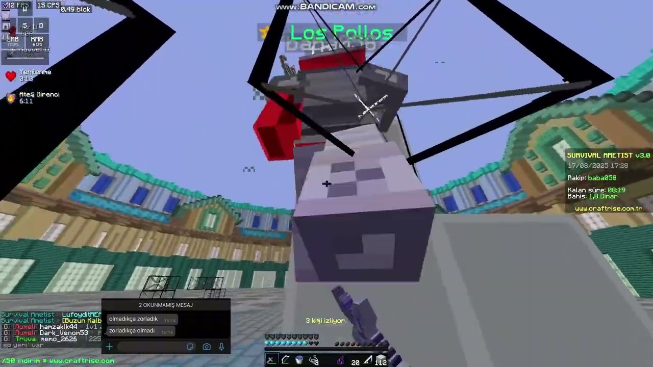 Survival Ametist - Düello PvP #ametist  #craftrisepvp  #survivalametist