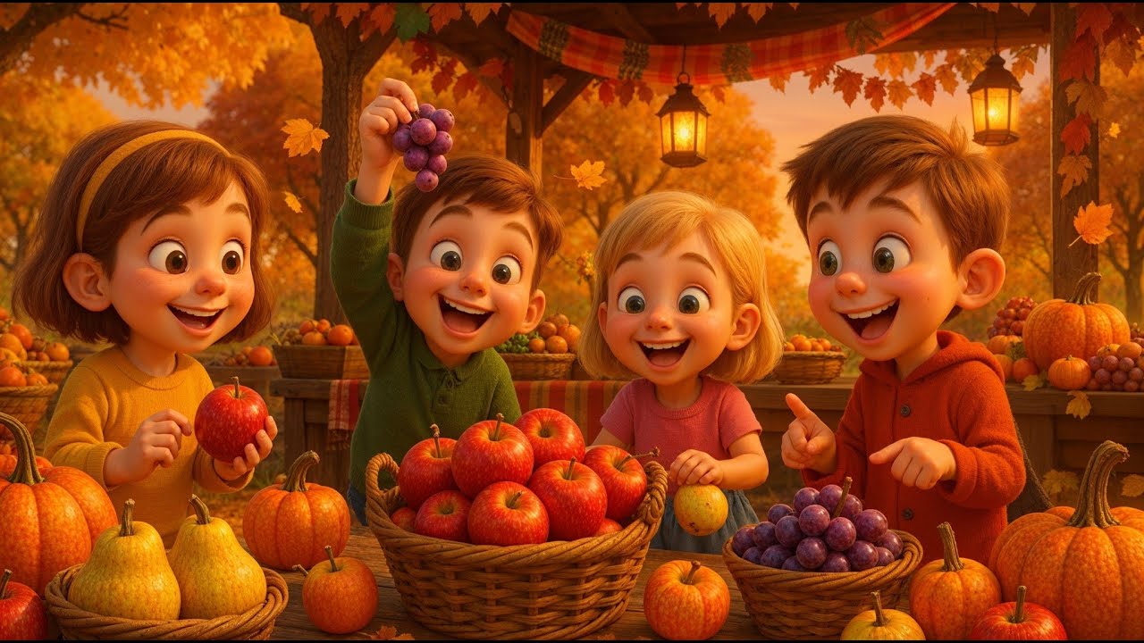 Toamna a sosit 🍂 | Cântec vesel pentru copii despre toamnă și bucuriile ei