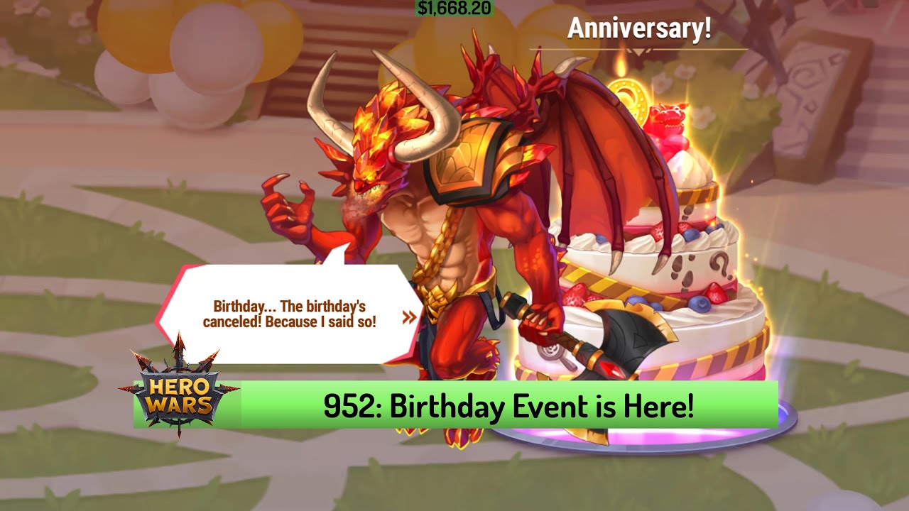 Let's Play Hero Wars 952: Happy Birthday, Dominion Event Begins