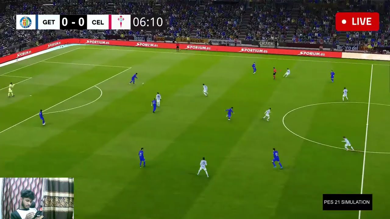 🔴 LIVE: Getafe vs Celta de Vigo | La Liga 2025 | eFootball PES 2021 Gameplay Simulation ⚽🔥