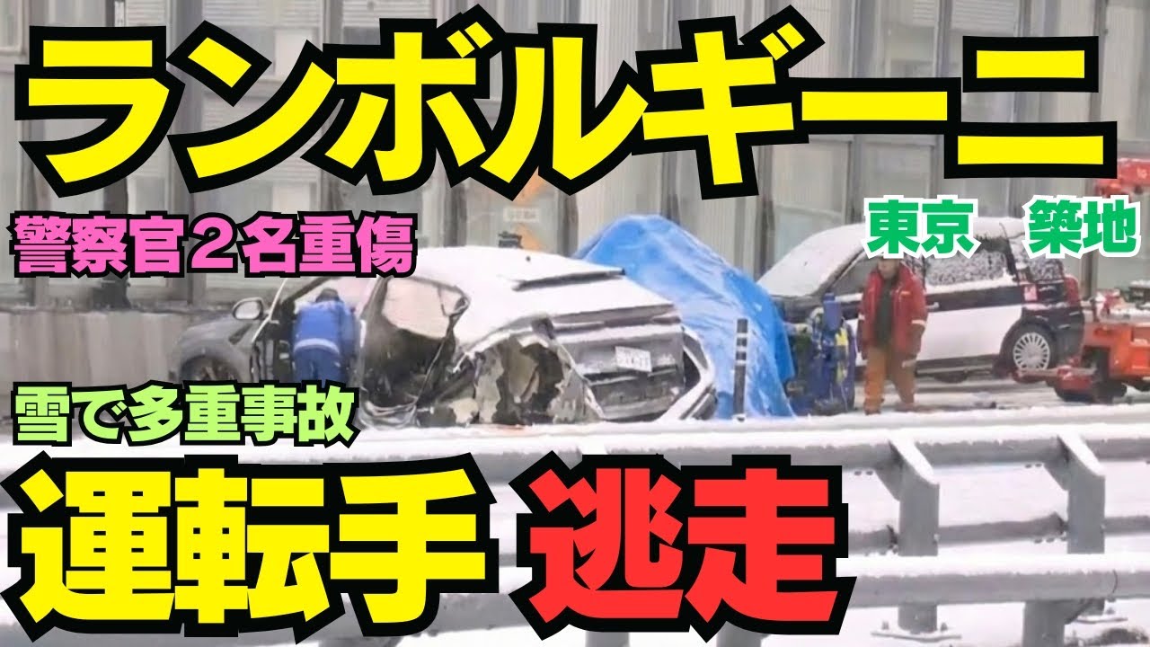 ランボルギーニがパトカーに突っ込み逃走…築地大橋で何が？警察官重傷の惨劇と「橋だけ凍る」恐怖のメカニズム