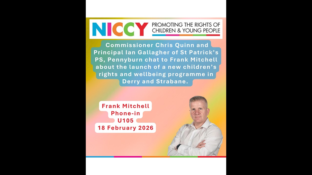 Commissioner Chris Quinn's interview with Frank Mitchell at St Patrick's PS, Pennyburn