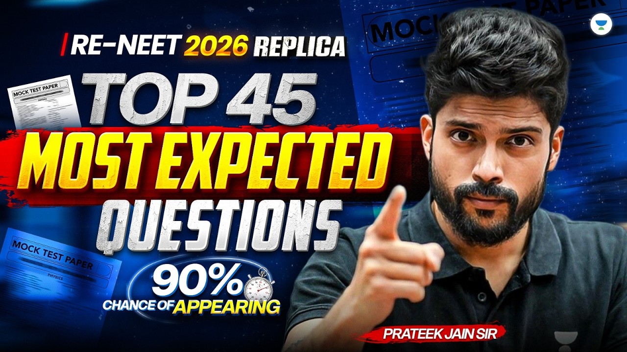 RE-NEET 2026 Replica: Most Expected Physics Questions | Prateek Jain