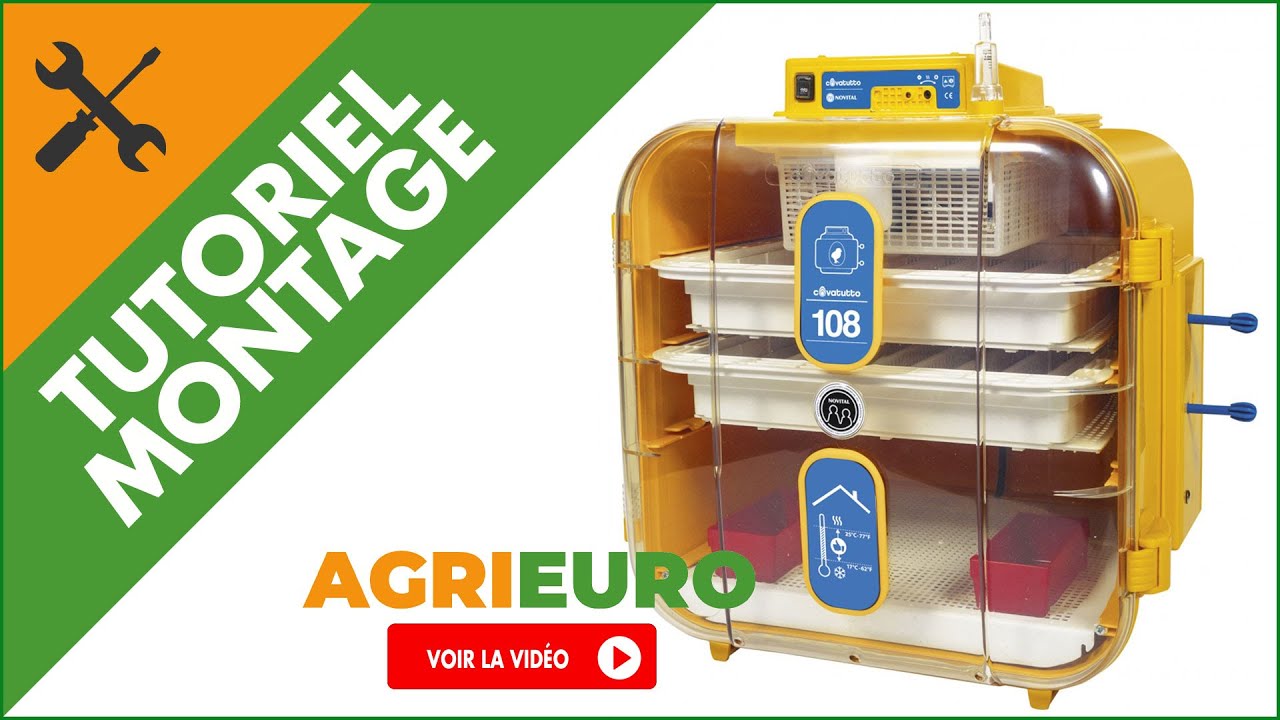 Novital Covatutto 108 - Couveuse pour œufs semi-automatique - Montage complet