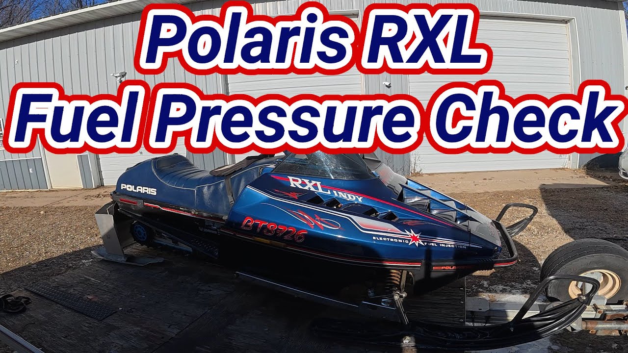 Polaris RXL fuel pressure check. Classic Fuel Injected Triple Snowmobile.