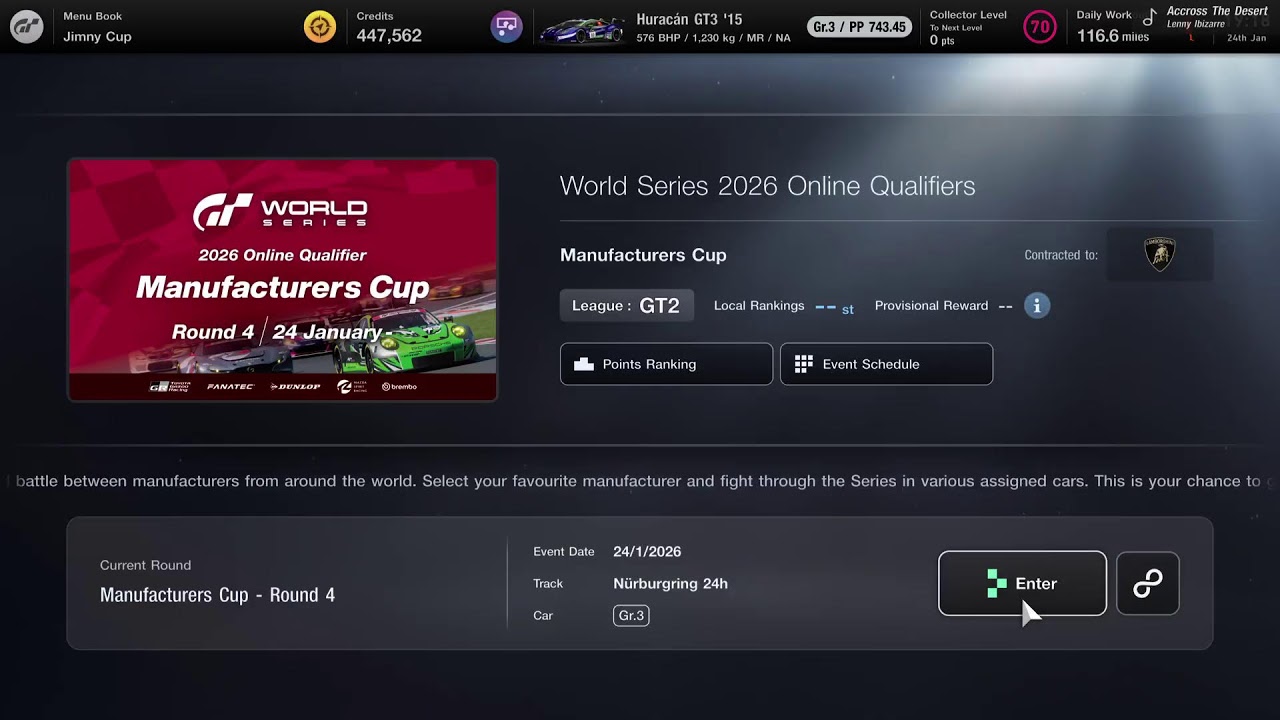 Manufacturer's Cup Round 4 - The Beginning