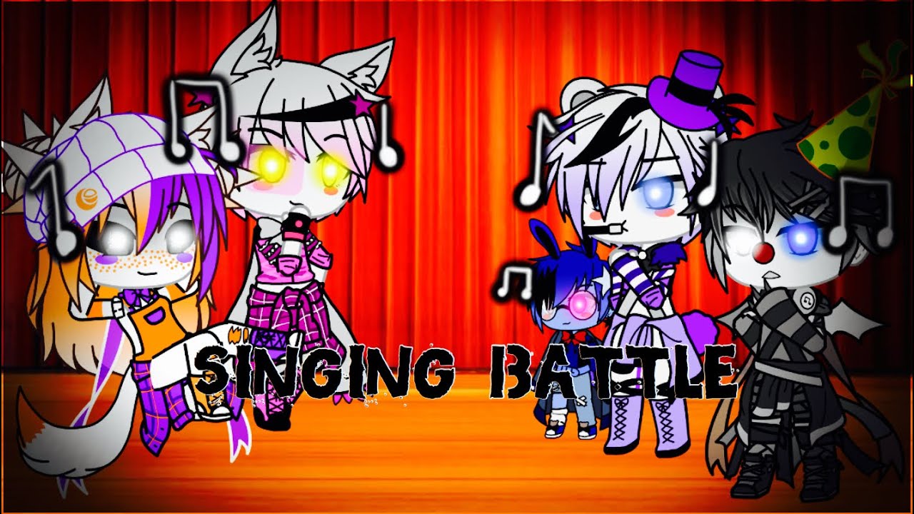 Ft. Foxy and Lolbit VS. Ft. Freddy, Bon Bon and Ennard / Singing Battle / FNAF
