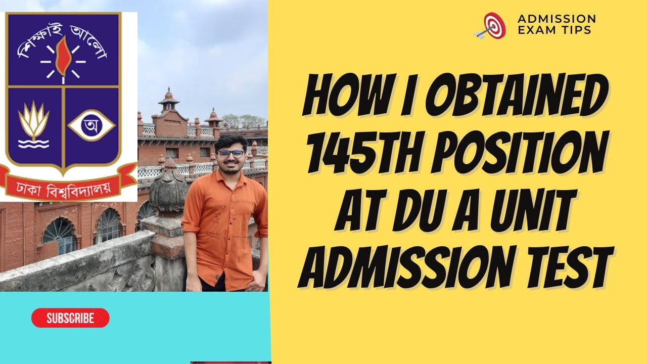 Cracking the DU A Unit Admission Exam: Your Roadmap to Achieving a Top 200 Rank | Tips & Strategies