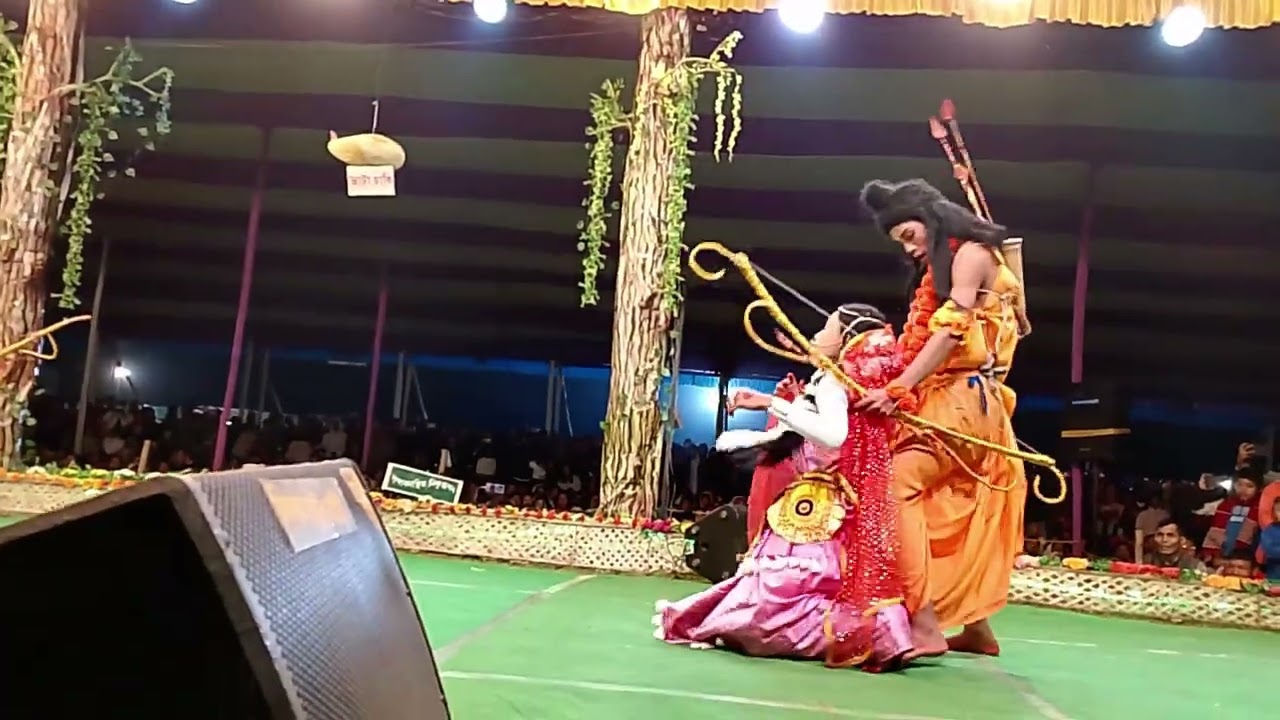 শূৰ্পনখা আৰু ৰাম লক্ষণ। মিচিং ভাষাত সীতা হৰণ বালি বধ ভাওনা। ভাওনা সমাৰোহ মাজুলী 
