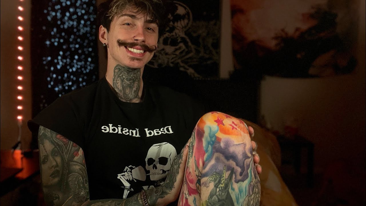 ASMR Tattoo Tour& Tracing || Showing Off My Tattoos