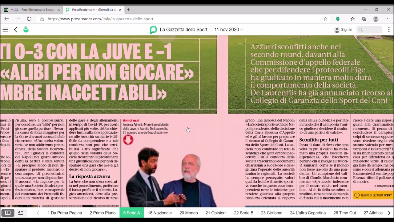 IL PORTALE RBBG E LA MEDIALIBRARYONLINE