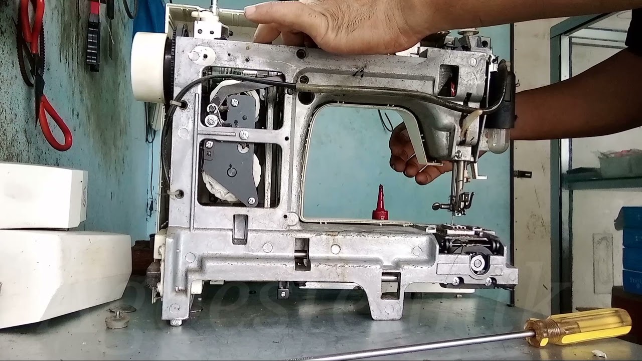 cara mudah memperbaiki mesin jahit portable yang tidak bisa menjahit zigzag