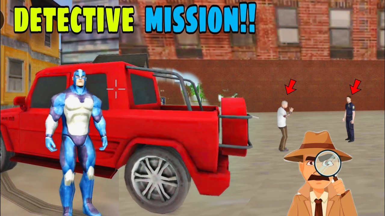 Detective mission in rope Hero vice town!! 