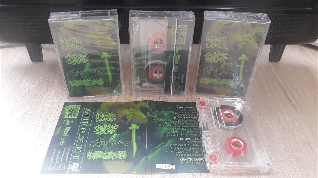 [Full] 4 Way Split - Death to False Grind (Gore Grindcore - Varios Pa&iacute;ses) Cassette Disponible