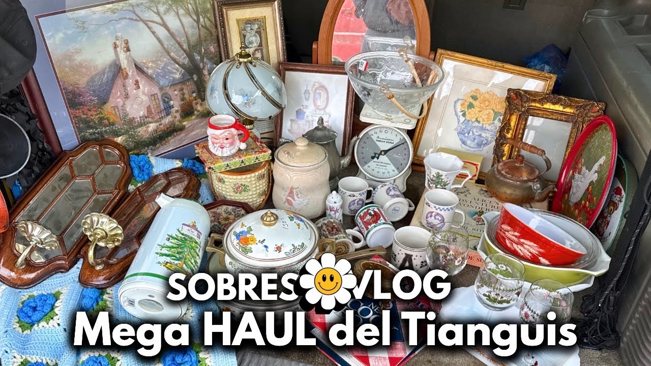 ✨💕Gaste TODO mi Dinero en el TIANGUIS🙈para mi Bazar+MARMALADE Canister+SPODE+PYREX y Mucho Más 😱