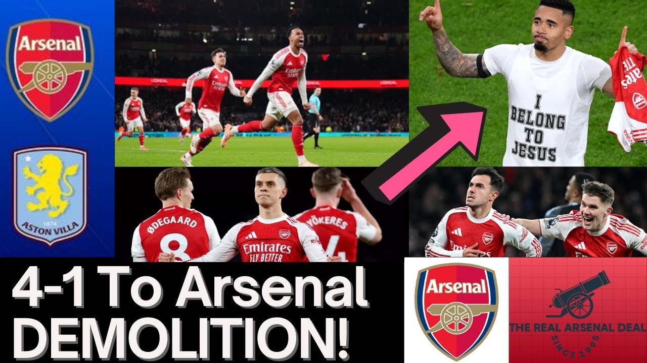 Arsenal 4–1 Aston Villa: A Statement Masterclass Win In The Premier League | Instant Match Reaction