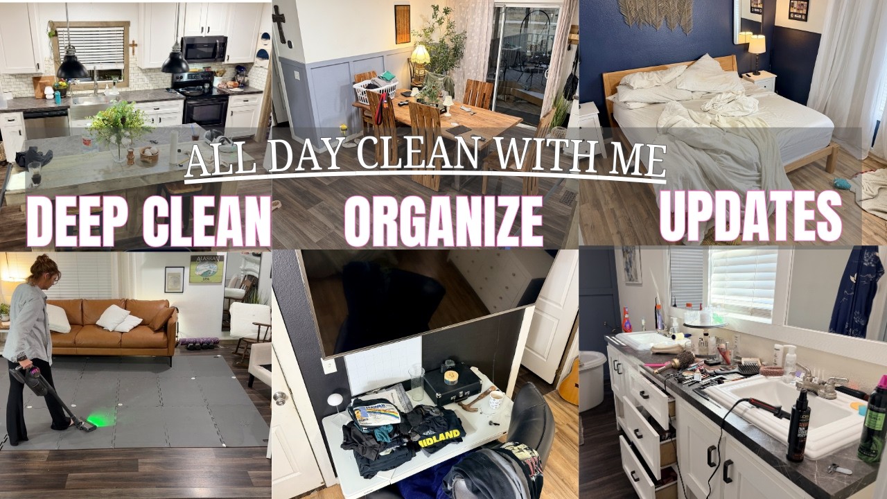 DEEP CLEANING | ORGANIZING | ALL DAY CLEAN WITH ME | BEFORE AND AFTER