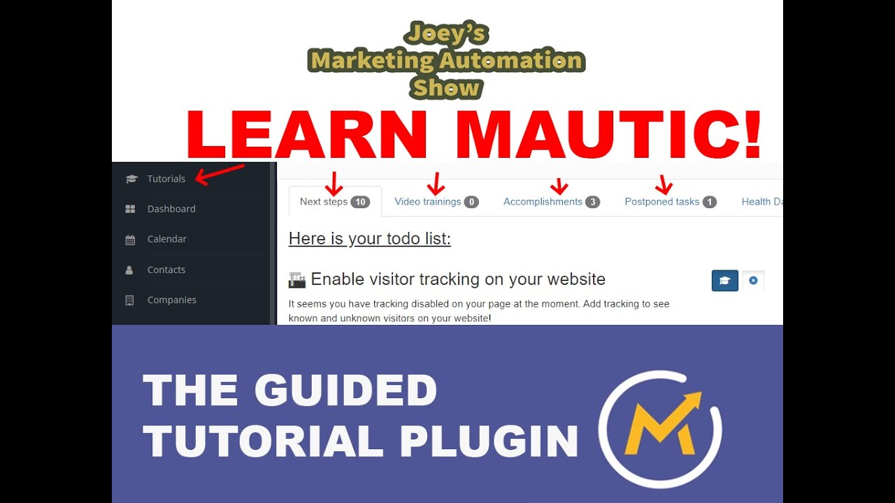 Introducing the Mautic tutorials plugin