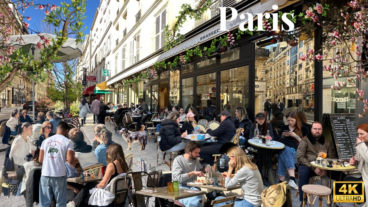 5 March 2026 PARIS 🇫🇷 FRANCE 4K HDR WALK  CITY WALK STREET WALK TOUR BEAUTIFUL 😍 DAY WALK 