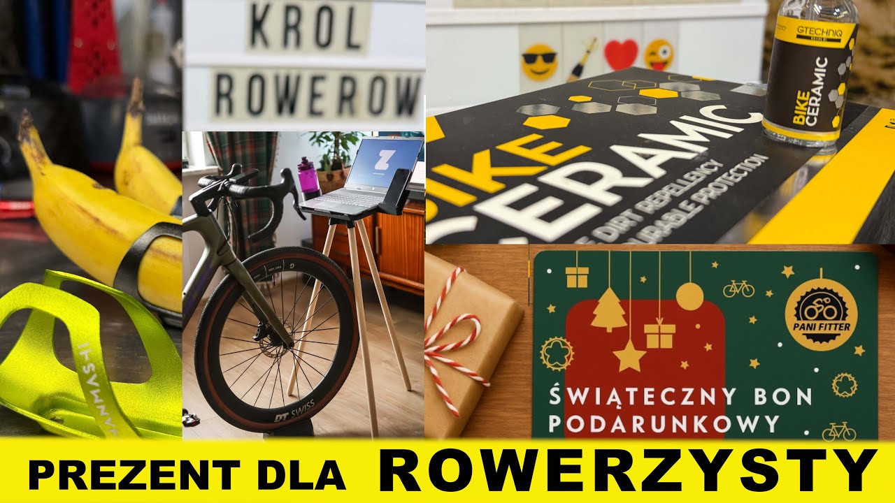 Prezenty dla rowerzysty XII.2025 - uchwyt na banana?! Voucher Wieszak Stolik Ceramika