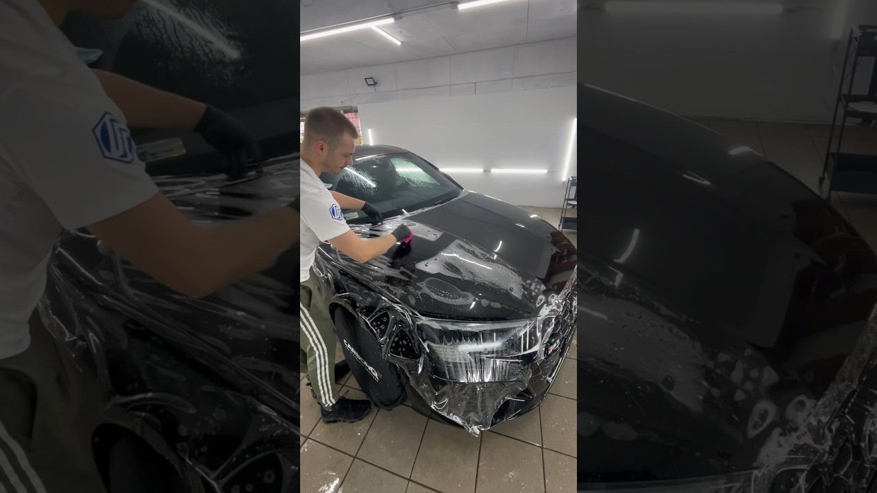Zabezpieczenie maski folią ochronną PPF 🛡️ #ppf #wrapping #audi #best #work #warszawa